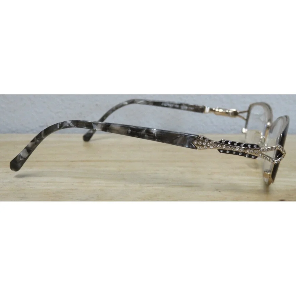 Caviar M 5616 Eye Glasses Frames Only Made In Italy Crystals Gold Rhinestones
